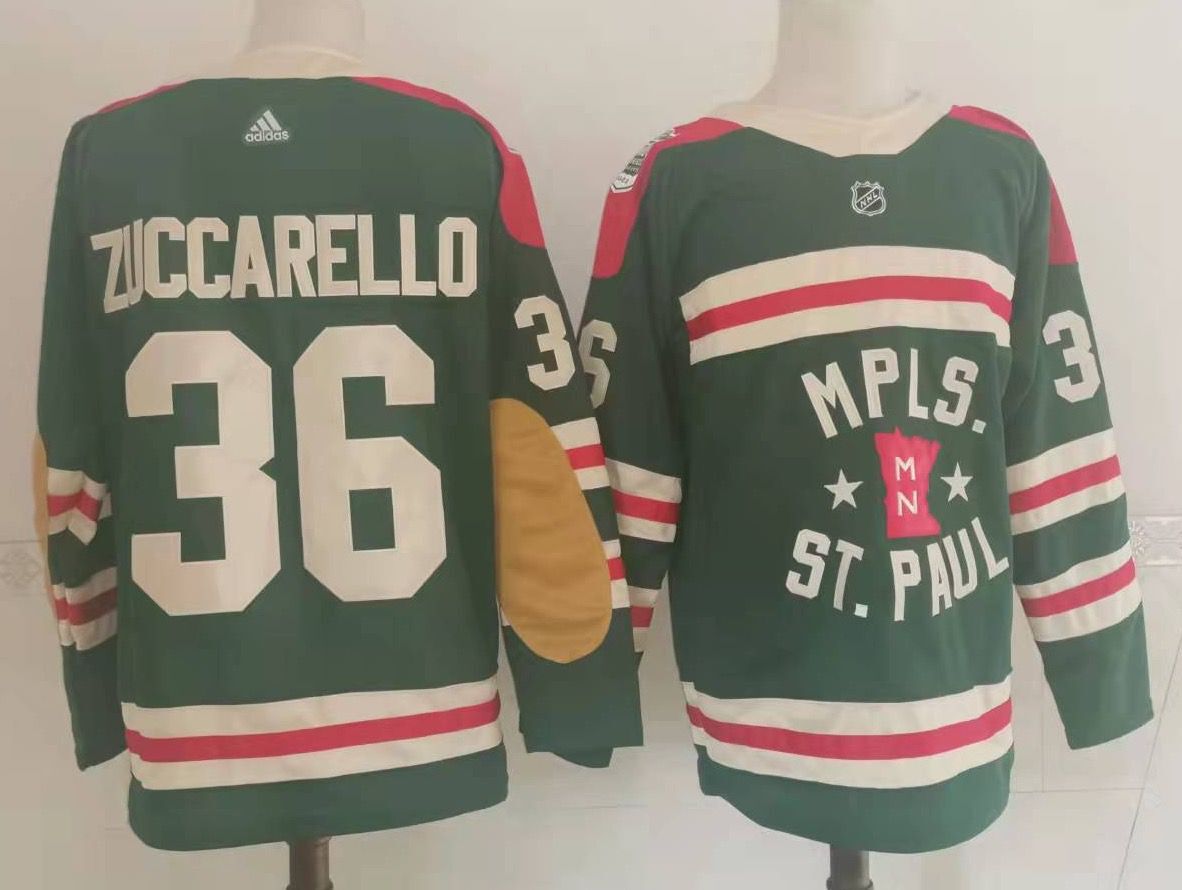 Men Minnesota Wild #36 Zuccarello Green Classic Edition 2022 Adidas NHL Jersey->minnesota wild->NHL Jersey